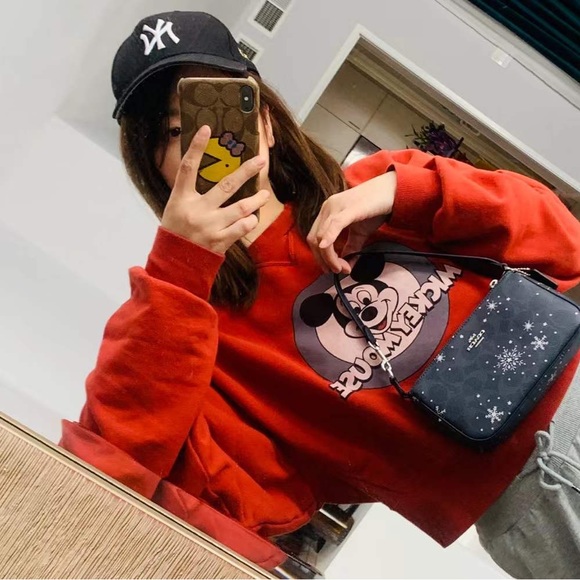 coach Nolita 19 In Signature Canvas With Snowflake Print c0091 - Picture 8 of 8